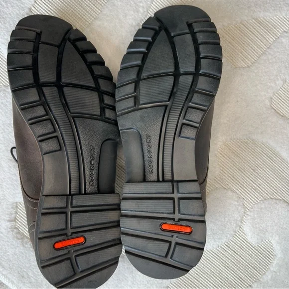 Rockport Trutech Brown Leather Cap Toe Oxford Casual Lace Shoes Mens Size 10.5 M - Picture 3 of 16